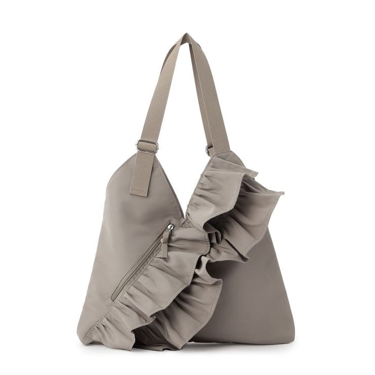 グレー(012) | フリルトートバッグ | cloenc