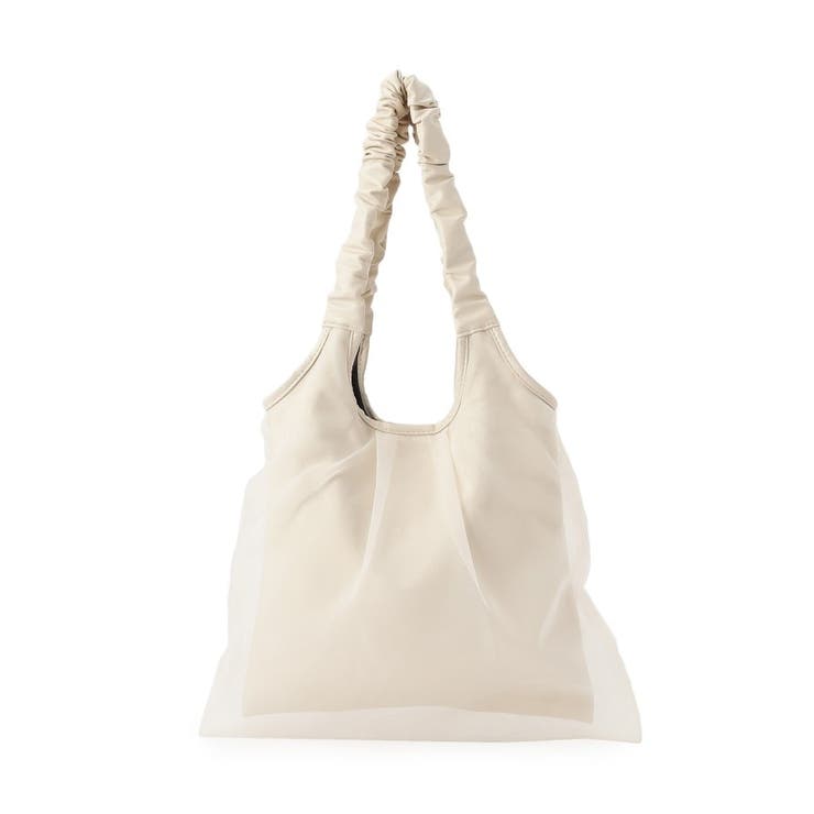 ギャザーハンドルチュールトートバッグ | cloenc | 詳細画像5 