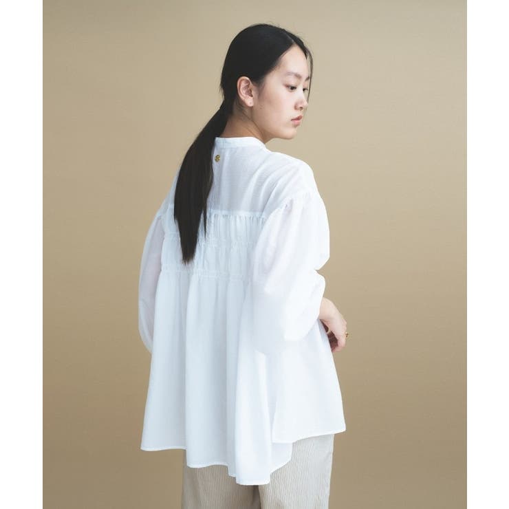 【マシンウォッシュ】シャーリング チュニックブラウス | cloenc | 詳細画像11 