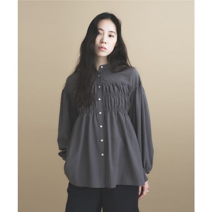 【マシンウォッシュ】シャーリング チュニックブラウス | cloenc | 詳細画像20 