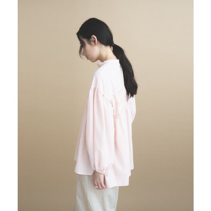 【マシンウォッシュ】シャーリング チュニックブラウス | cloenc | 詳細画像26 