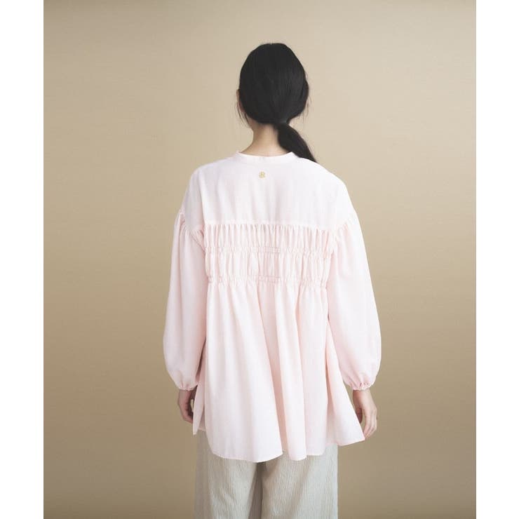【マシンウォッシュ】シャーリング チュニックブラウス | cloenc | 詳細画像27 