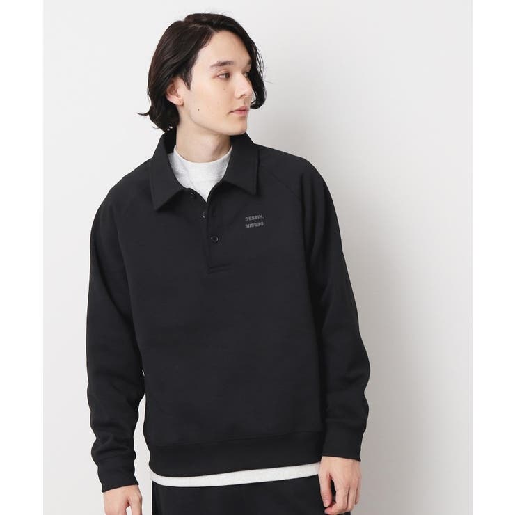 ブラック(019) | 【ユニセックス】裏毛起毛衿付スウェット | Dessin