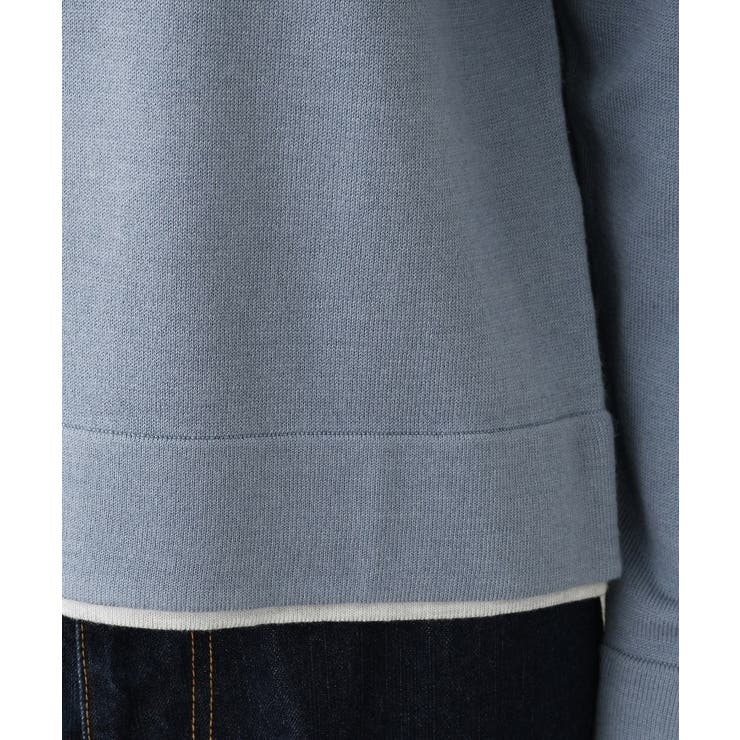 【ユニセックス/洗える】バイカラーニット | Dessin | 詳細画像18 