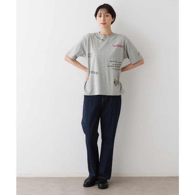 【リンクコーデ】刺繍Tシャツ | Dessin | 詳細画像7 
