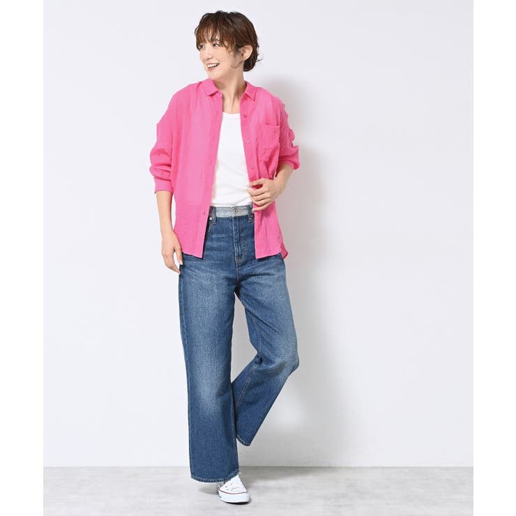 【ユニセックス・洗える】ワイドデニム | Dessin | 詳細画像6 