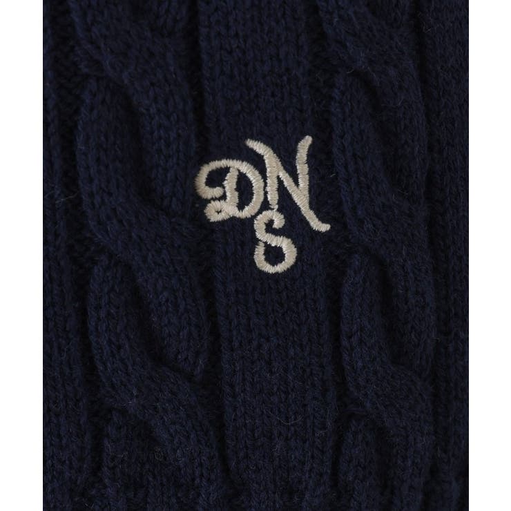 【ユニセックス・洗える】クルーネックケーブルニット | Dessin | 詳細画像12 