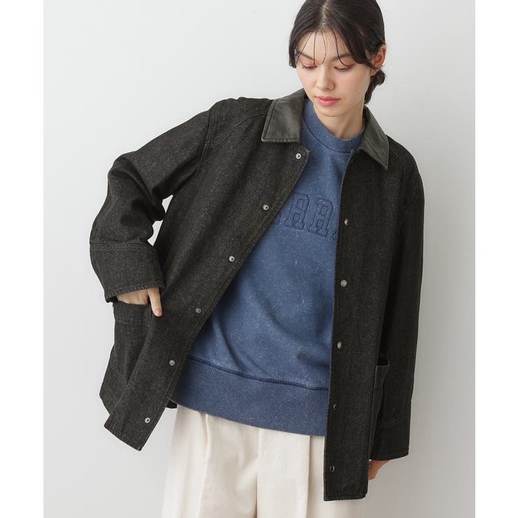 ブラック(519) | 【ユニセックス/洗える】バイカラージャケット | Dessin