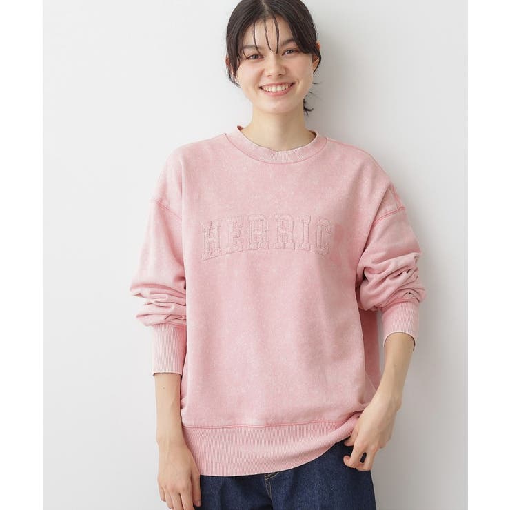 【ユニセックス/洗える】ケミカルウォッシュ裏毛トレーナー | Dessin | 詳細画像6 