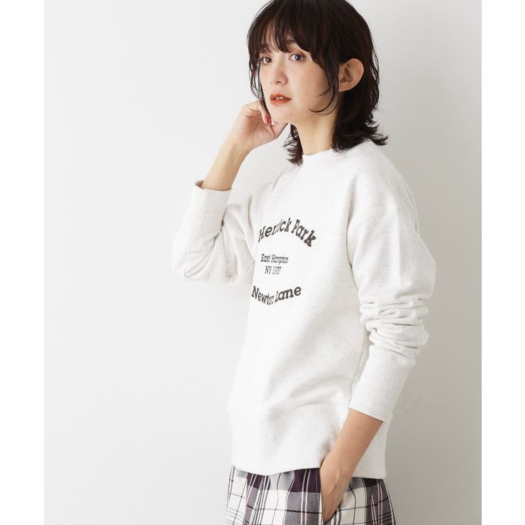 【ユニセックス/洗える】ネップ裏毛スウェットトレーナー | Dessin | 詳細画像2 