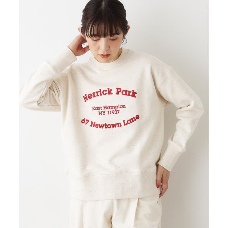 【ユニセックス/洗える】ネップ裏毛スウェットトレーナー | Dessin | 詳細画像6 