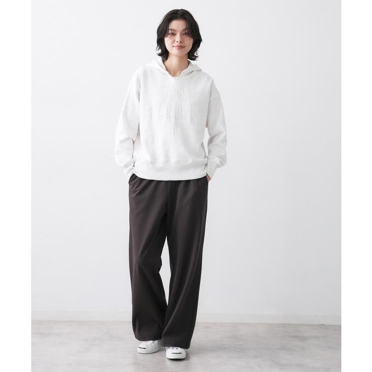 【ユニセックス/洗える】ネップ裏毛フーディートレーナー | Dessin | 詳細画像3 