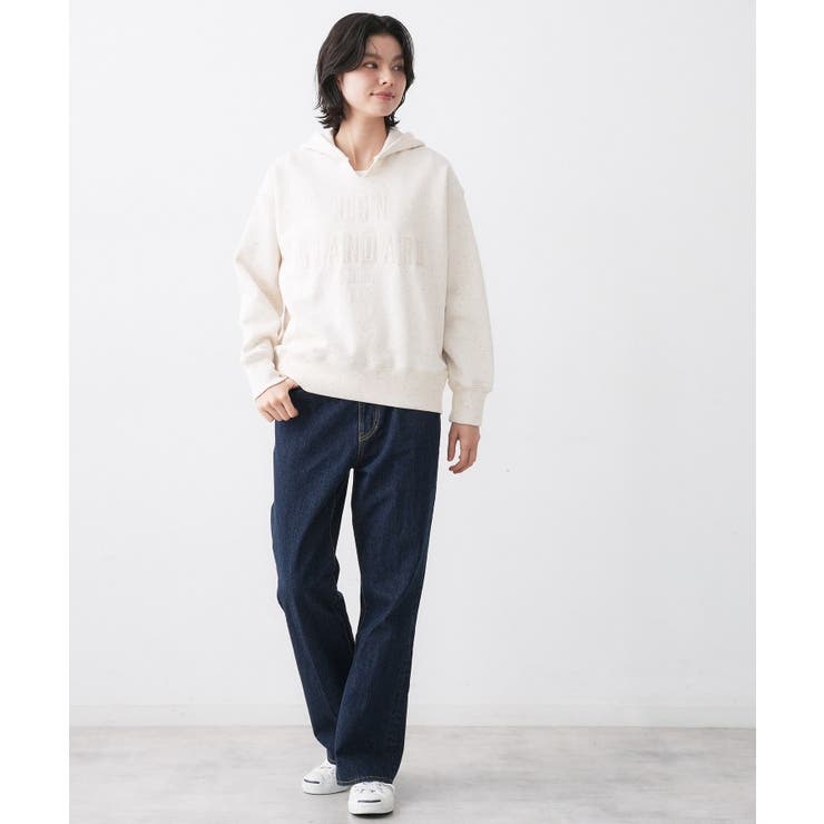 【ユニセックス/洗える】ネップ裏毛フーディートレーナー | Dessin | 詳細画像7 