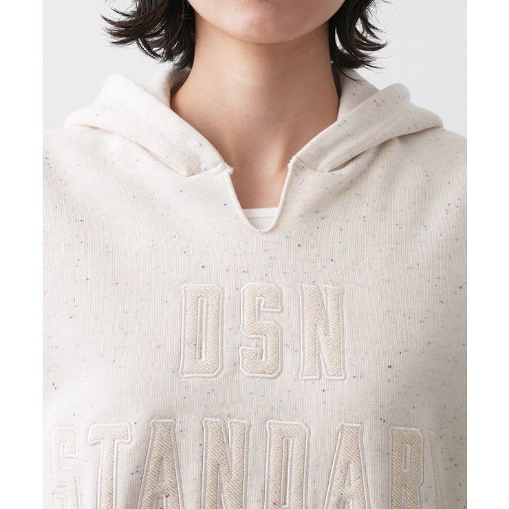 【ユニセックス/洗える】ネップ裏毛フーディートレーナー | Dessin | 詳細画像16 