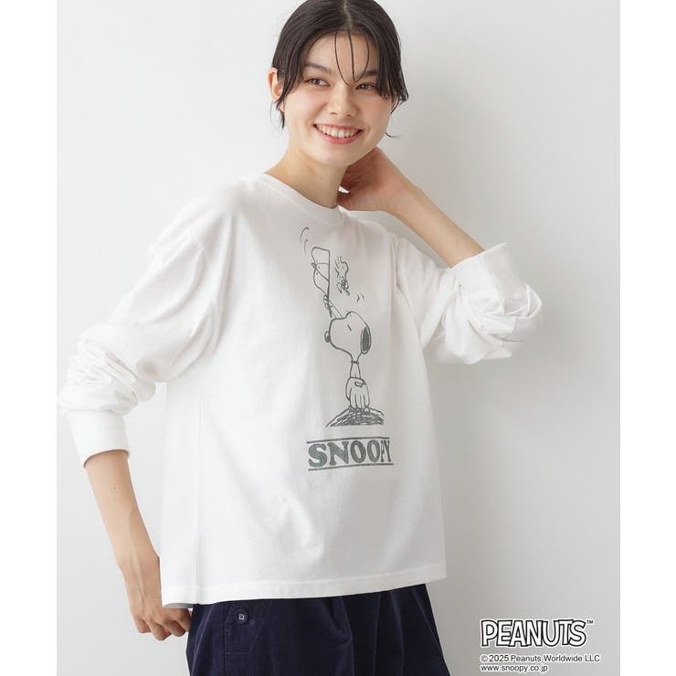 PEANUTSロングTシャツ | Dessin | 詳細画像1 