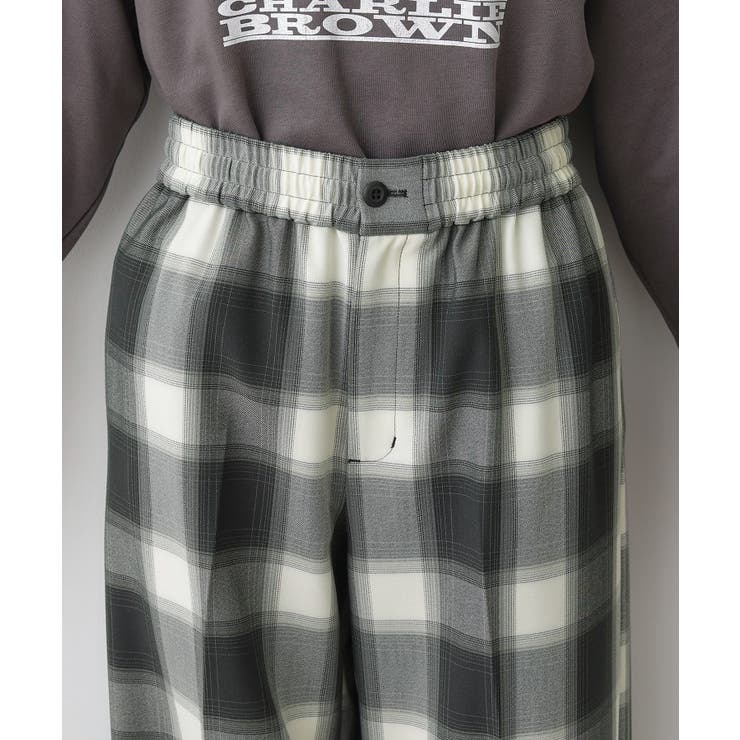 【ユニセックス/ウエストゴム】チェック柄パンツ | Dessin | 詳細画像12 