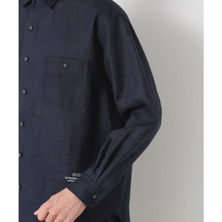 【ユニセックス】リネンシャツ | Dessin | 詳細画像14 
