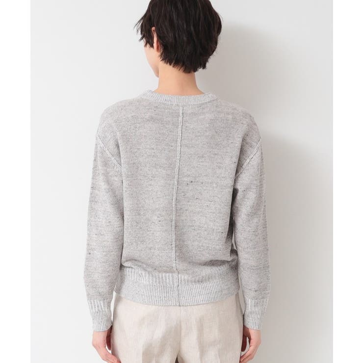 【ユニセックス】コットンリネン杢ニット | Dessin | 詳細画像11 