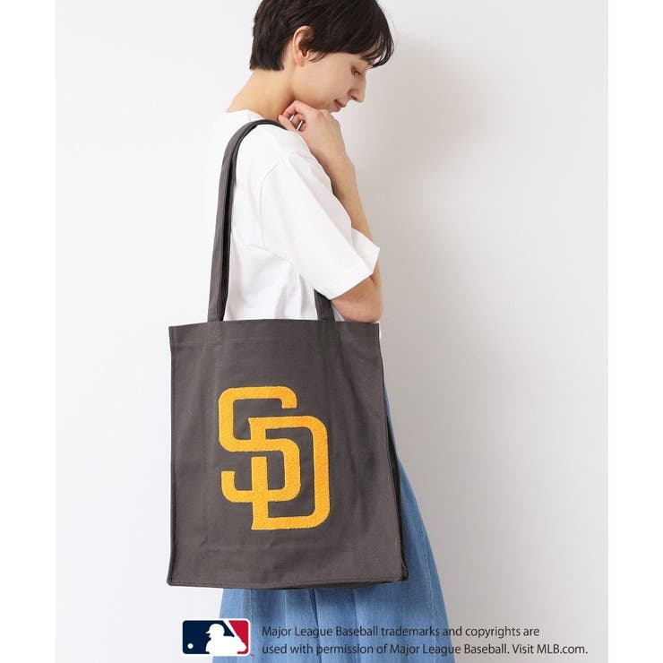 ブラウン(043) | 【ユニセックス】MLB/ロゴ入りトートバッグ | Dessin