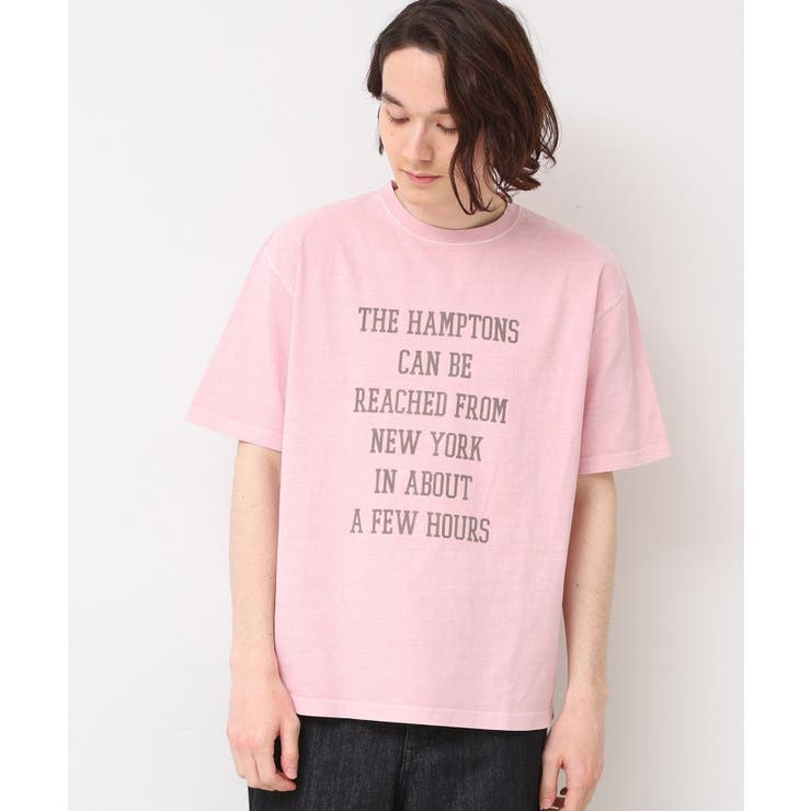 ピンク(072) | 【ユニセックス・洗える】ピグメントTシャツ | Dessin