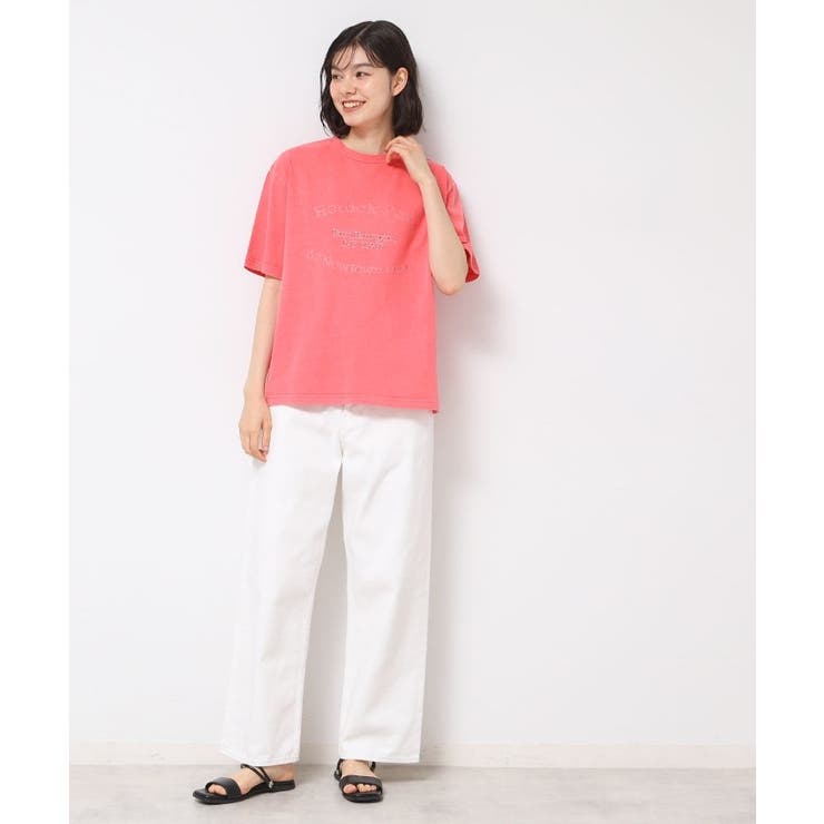 【ユニセックス・洗える】ピグメントロゴTシャツ | Dessin | 詳細画像10 