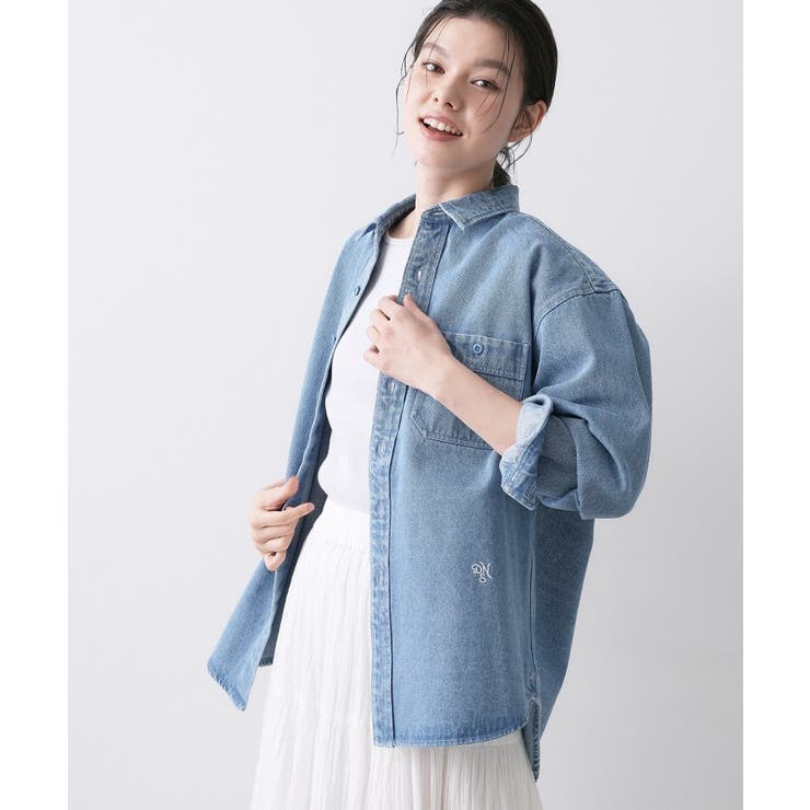 【ユニセックス/洗える】10OZデニムシャツ | Dessin | 詳細画像2 