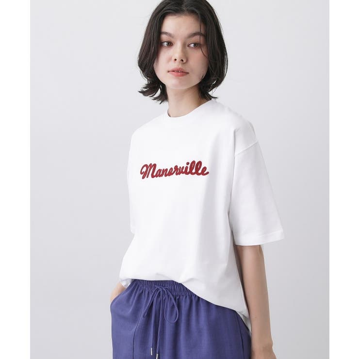 ロゴ刺繍ミニ裏毛Ｔシャツ | Dessin | 詳細画像1 