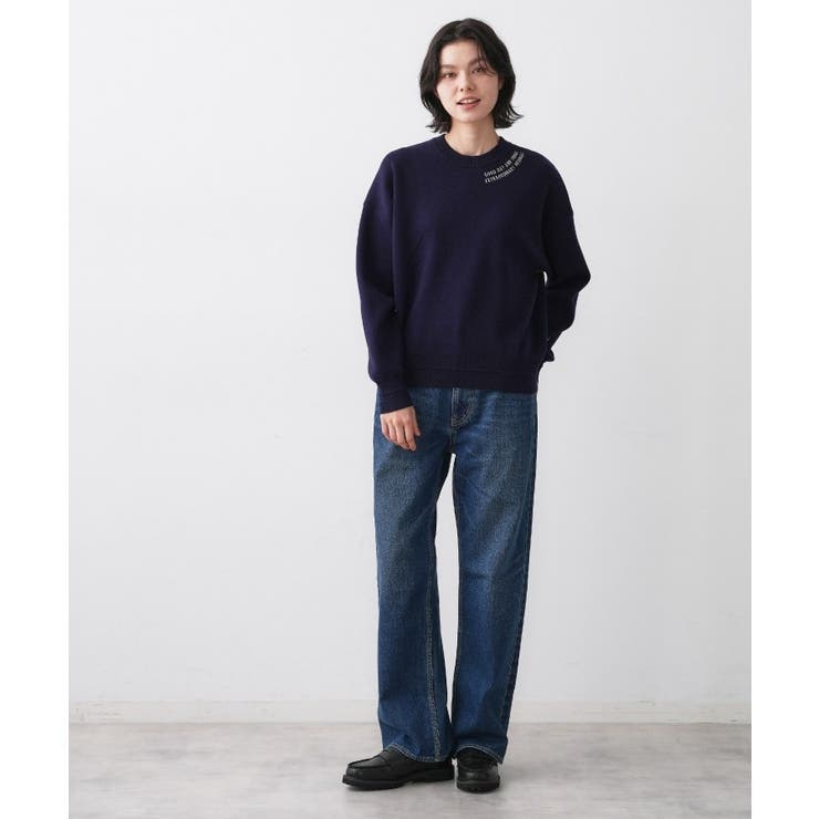 【ユニセックス/洗える】ロゴ刺繍入りコットンジャカード | Dessin | 詳細画像7 