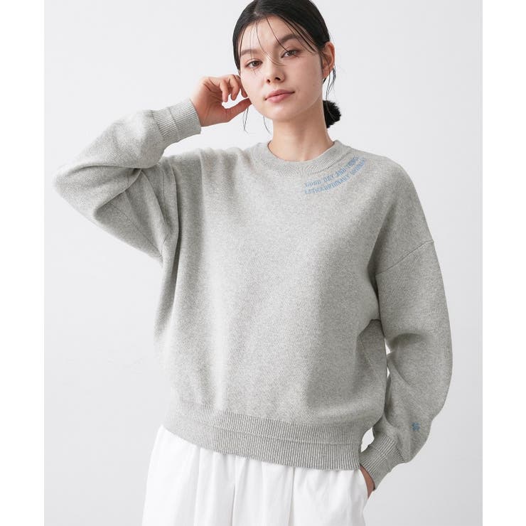 【ユニセックス/洗える】ロゴ刺繍入りコットンジャカード | Dessin | 詳細画像10 