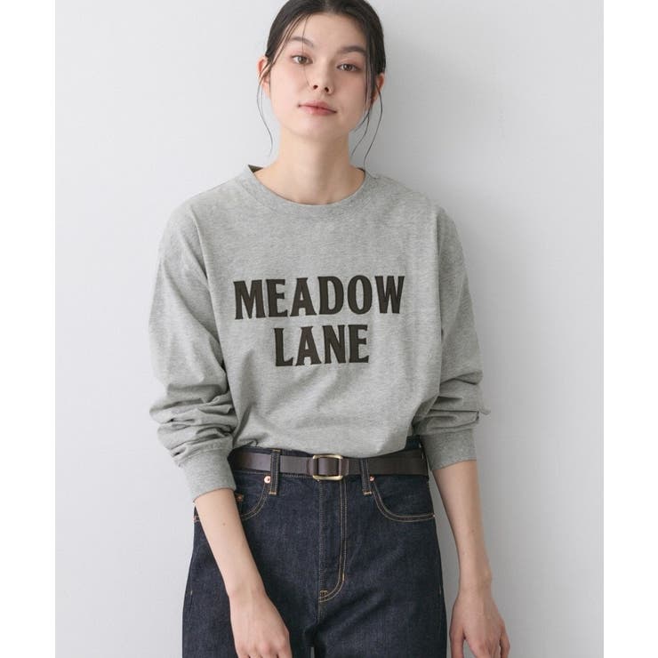 グレー(012) | 【洗える】コットンロゴロングTシャツ | Dessin