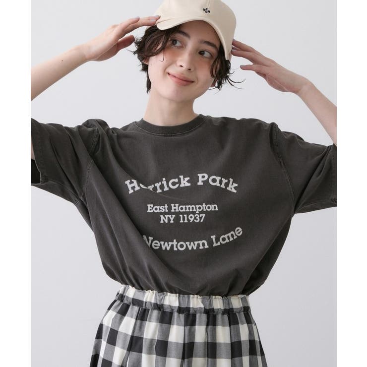 【ユニセックス/洗える】ピグメントロゴTシャツ | Dessin | 詳細画像2 
