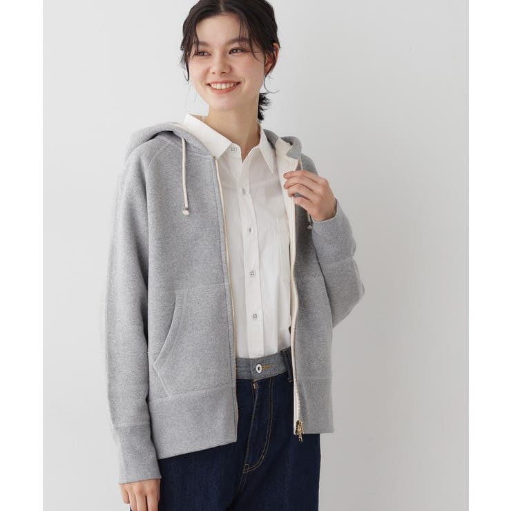 【ユニセックス/洗える】吊り裏毛フーデッドスウェット | Dessin | 詳細画像9 