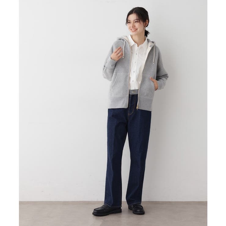 【ユニセックス/洗える】吊り裏毛フーデッドスウェット | Dessin | 詳細画像11 