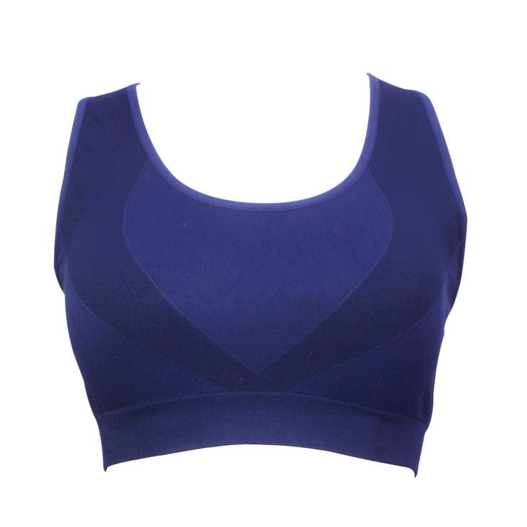 ネイビー | 【B】ラクブラ24 Sports【ブラ単品】Sportsブラ ラクブラ２４ | PREMINA