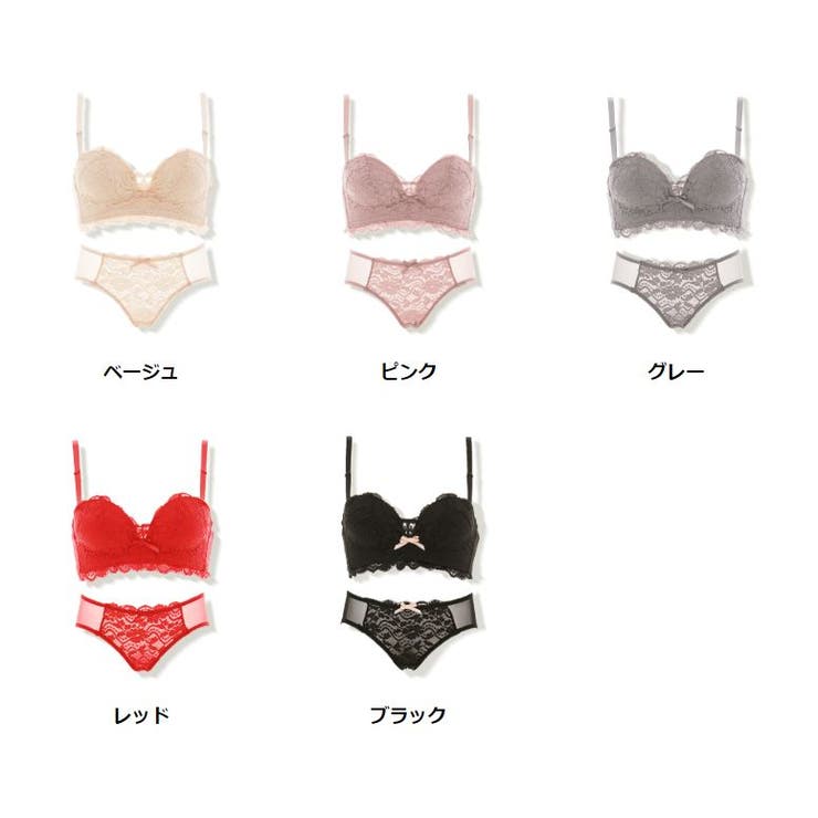 【B&S】[2WAY]ノンワイヤーレースドレスブラ＆ショーツセット【ブラ＆ショーツSET】上下セット/ビスチェ/脇高/セットアップ/ブラジャー/ショーツ/パンティー/下着/インナー/Aカップ/Bカップ/Cカップ/Dカップ/70B/B75/B80/ランジェリー/セクシーランジェリー/韓国