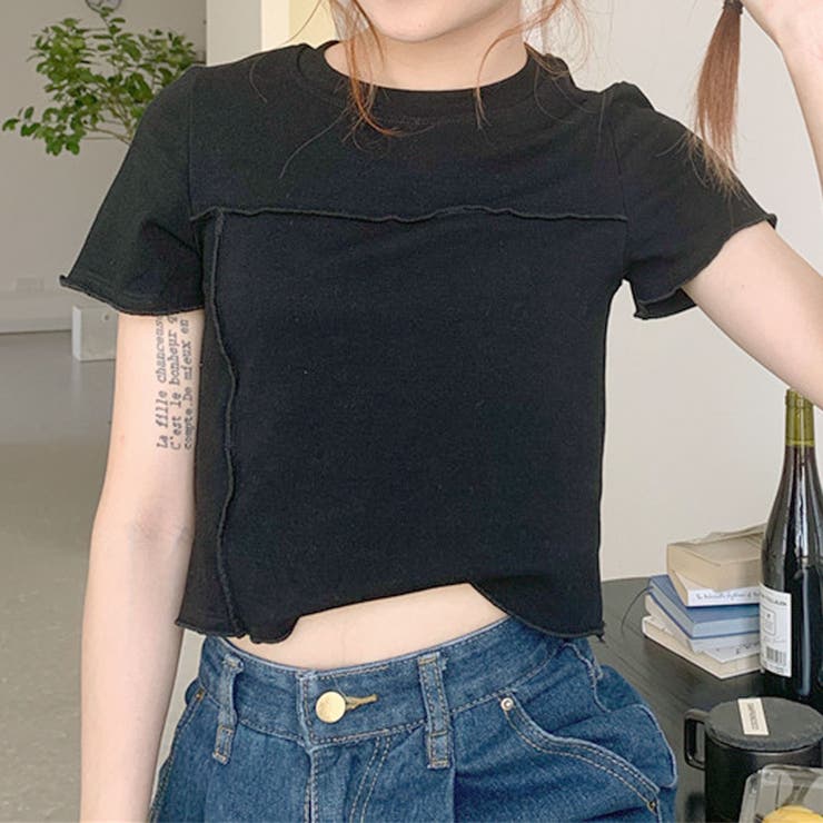 【TS】クロップドミニTシャツ