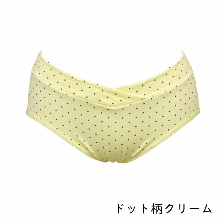 ドット柄クリーム