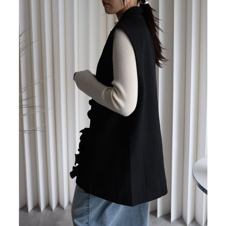 フリルモチーフベスト | YENNA | 詳細画像1 