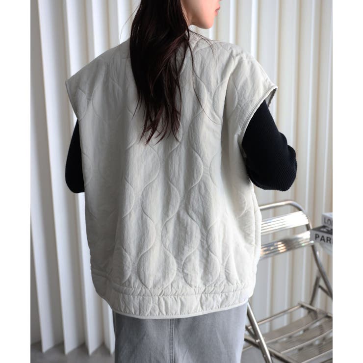 キルティング中綿ベスト | YENNA | 詳細画像1 