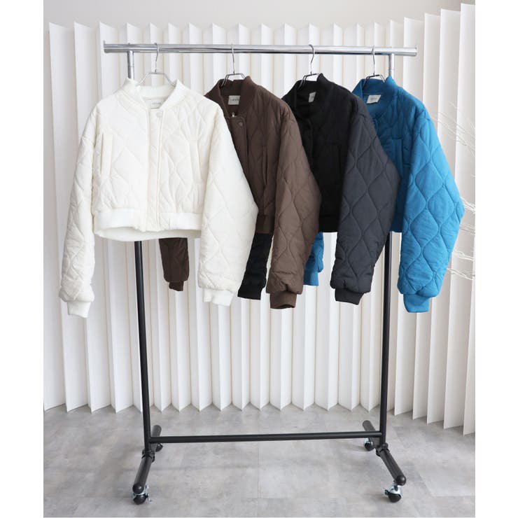 キルティング中綿ショートリブブルゾン | YENNA | 詳細画像1 