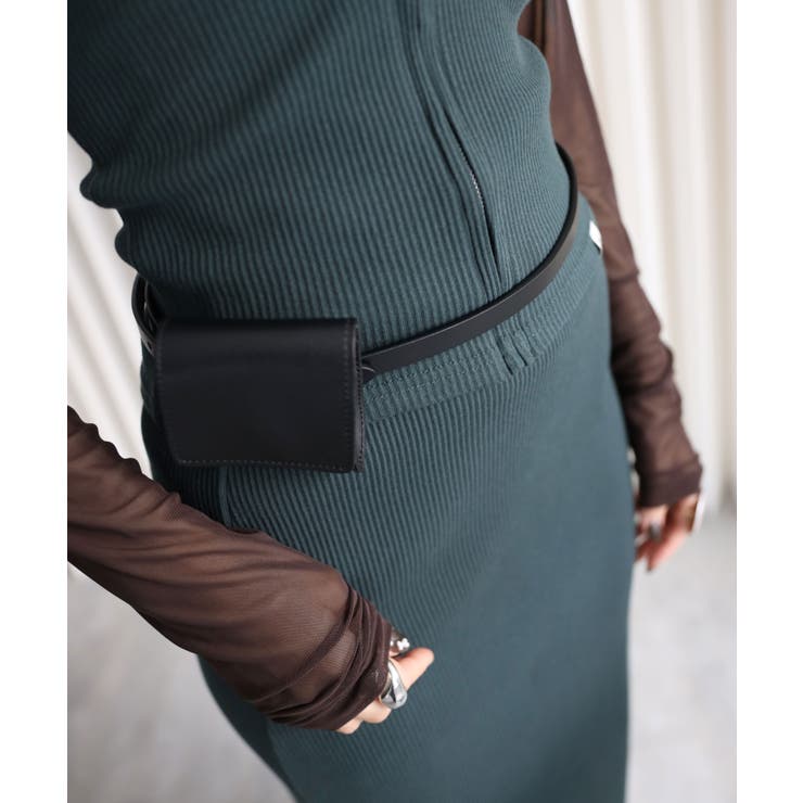 ブラック | ミニウエストポーチベルト | YENNA