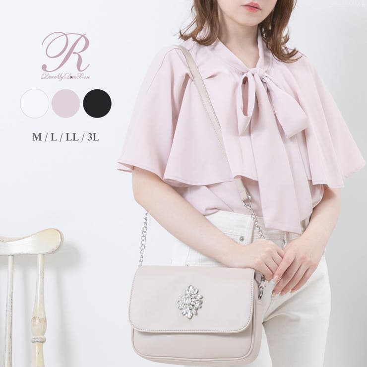 ケープフリルボウタイフリボンブラウス 量産型 地雷系 夢展望 | DearMyLove | 詳細画像1 