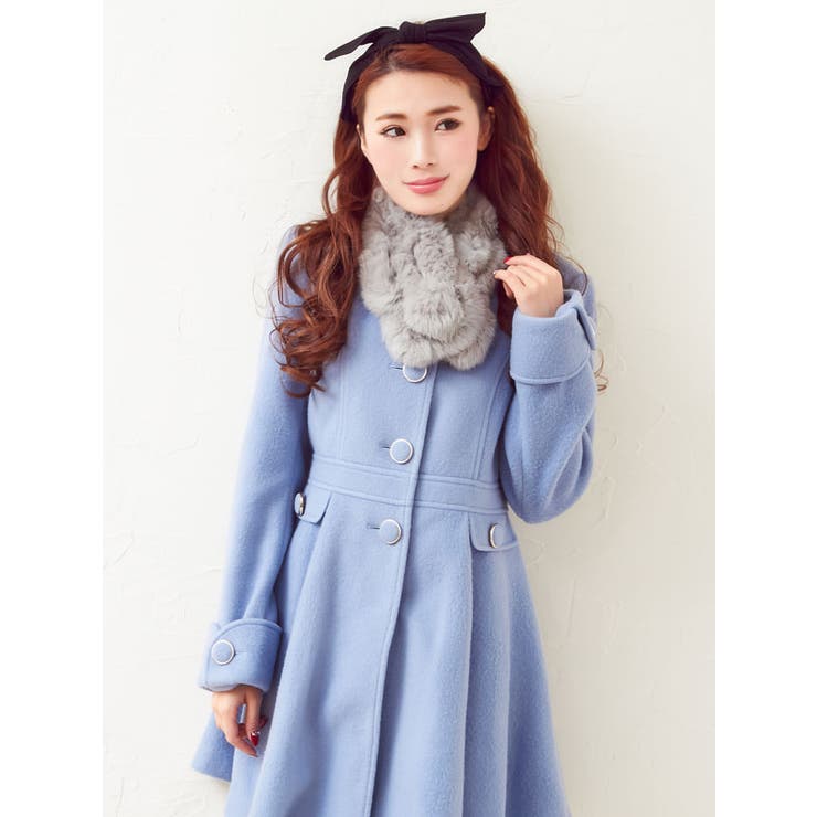 ふわふわリアルファーティペットがプチプラ♪ラビットファーマフラー MR GL | 夢展望 | 詳細画像10 