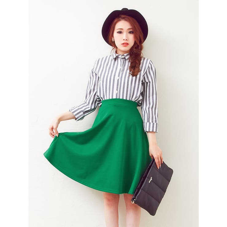 [選べる丈♪ショートorミディ丈ポンチフレアスカート|MR|GL|CS] | 夢展望 | 詳細画像8 