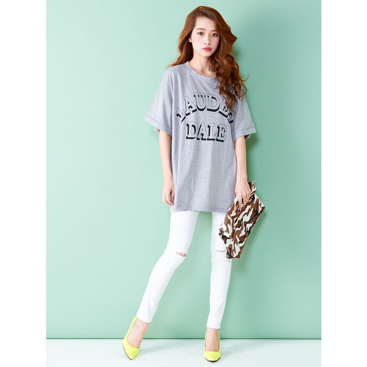 メンズライクアイテム ビッグシルエットtシャツワンピース Mr Gl Cs 品番 Yu 夢展望 ユメテンボウ のレディースファッション通販 Shoplist ショップリスト