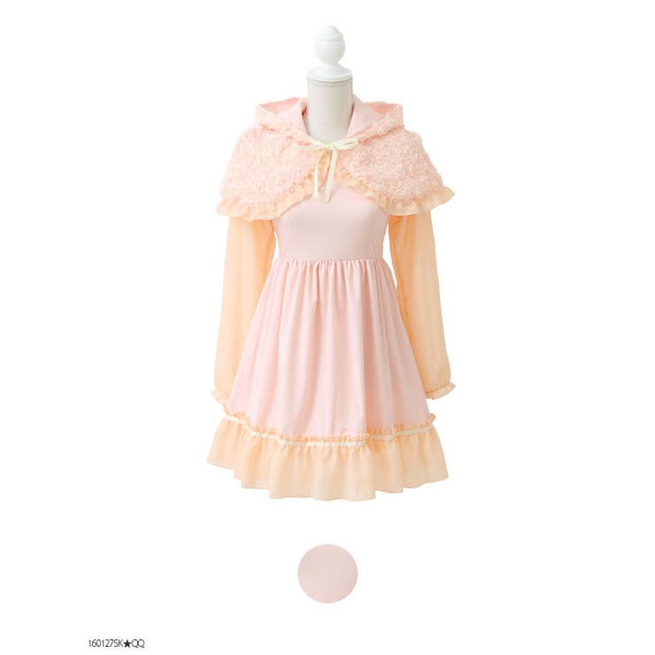 お花畑リバーシブルケープ付き童話長袖配色ミニワンピース Dm Pr 品番 Yu 夢展望 ユメテンボウ のレディースファッション 通販 Shoplist ショップリスト