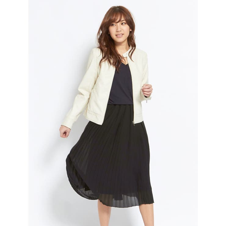 72cm丈シフォンプリーツスカート|NL|MO|CS||][品番：YU000038616