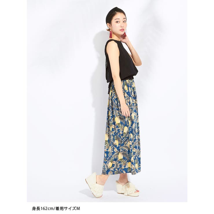 Sea New York パイナップル柄 スカート シルク混 Sea New York パイナップル柄 スカート シルク混 スカート