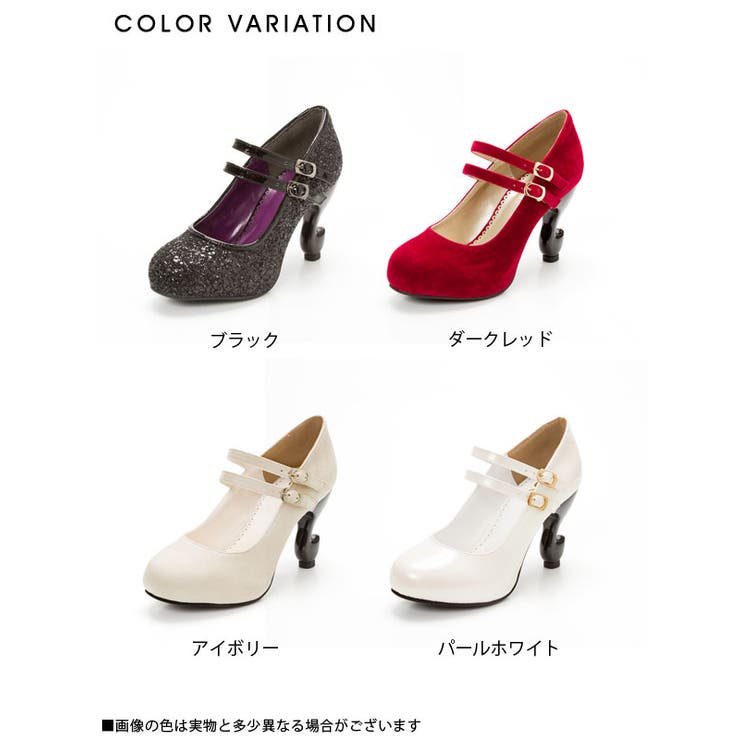 WEB限定お買い得商品の新着アイテム 夢展望オリジナル♪Wベルトの猫足パンプス|DML|FN|SW||][品番 靴