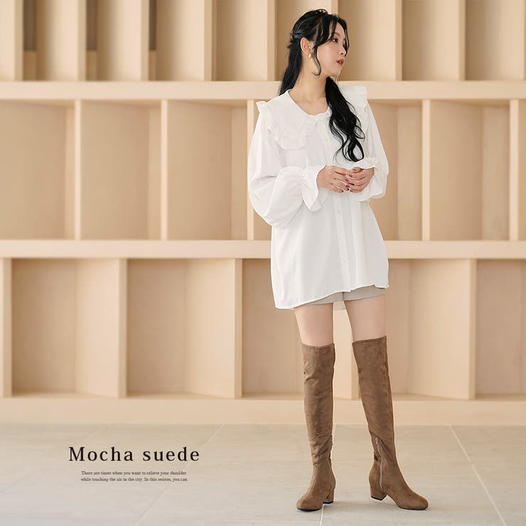 『3年保証』 美脚ロング ニーハイ ブーツ[品番：YU000039338]｜夢展望 靴